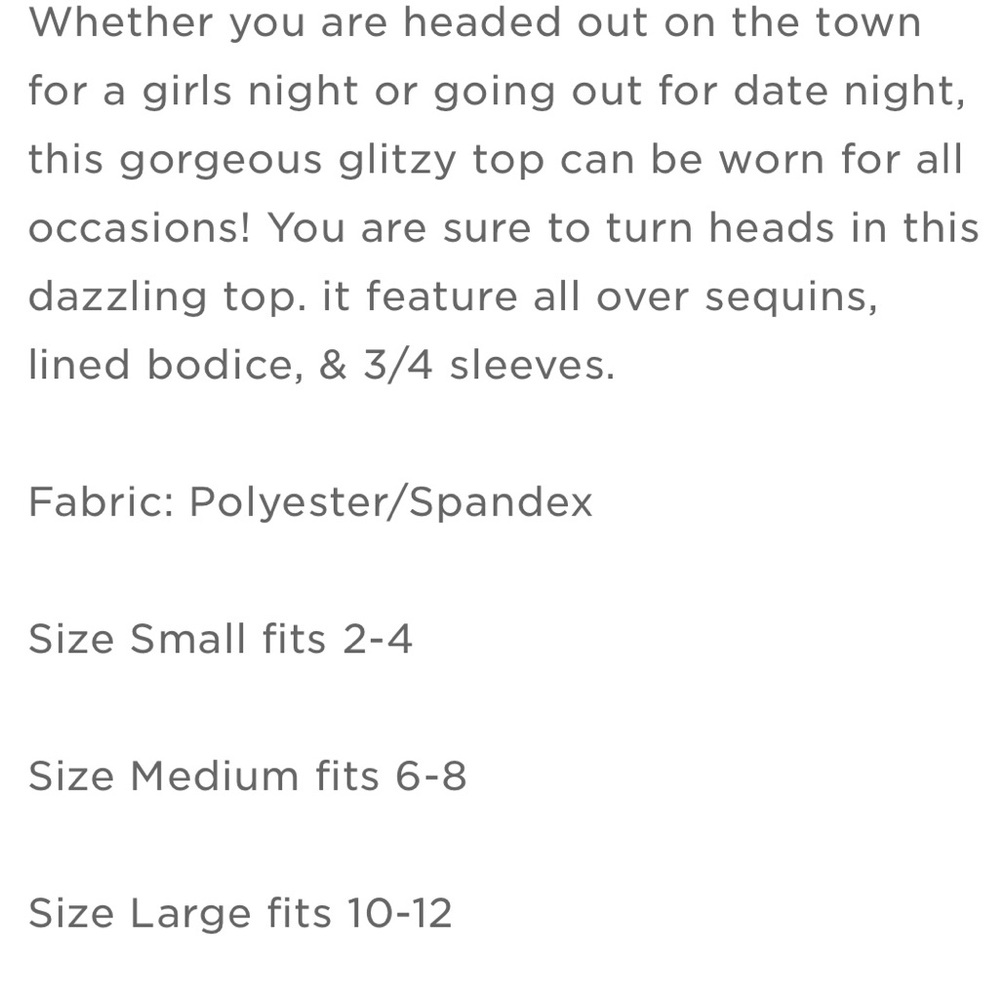 NWT! Golden Beige Sequin Blouse! So Pretty! πΈπ - Picture 3 of 3